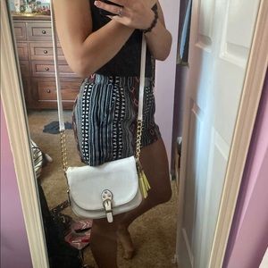 Sold-White crossbody purse